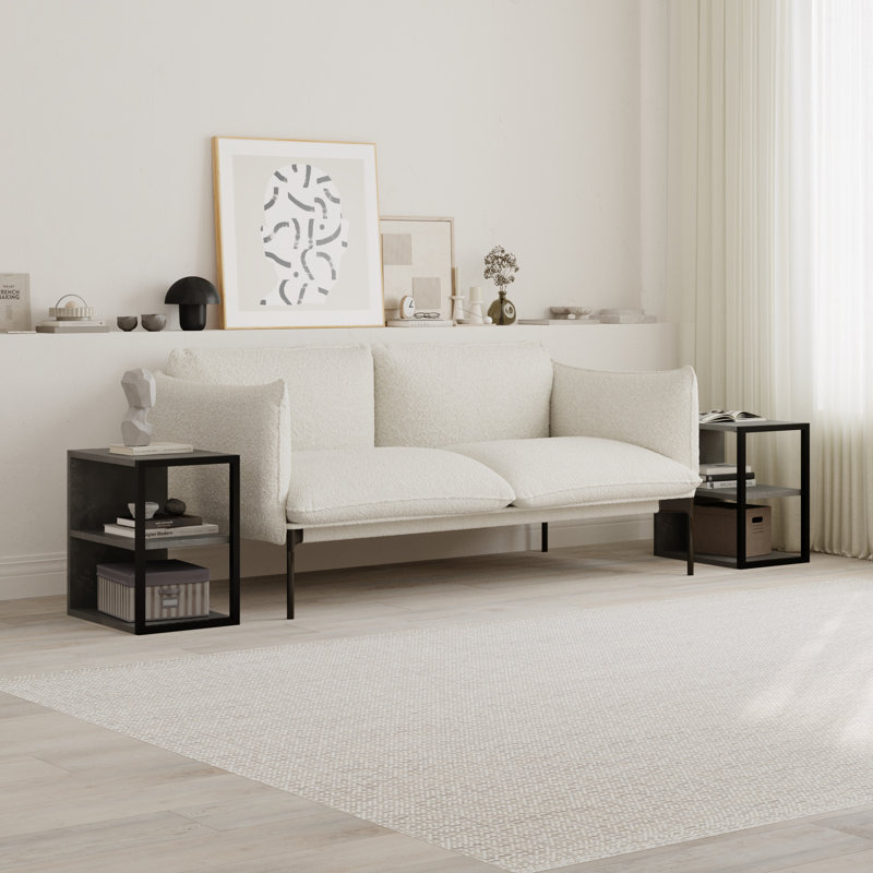 Sebi Side Table Set, Retro Grey