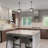 Cairns 1 - Light Lantern Rectangle Pendant with Wrought Iron Accents