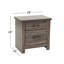 Table de chevet 2 tiroirs en bois