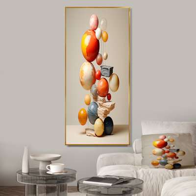 Pyramide de marbre géométrique abstraite I - Art mural abstrait
