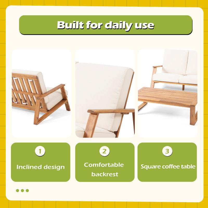 Causeuse + table basse