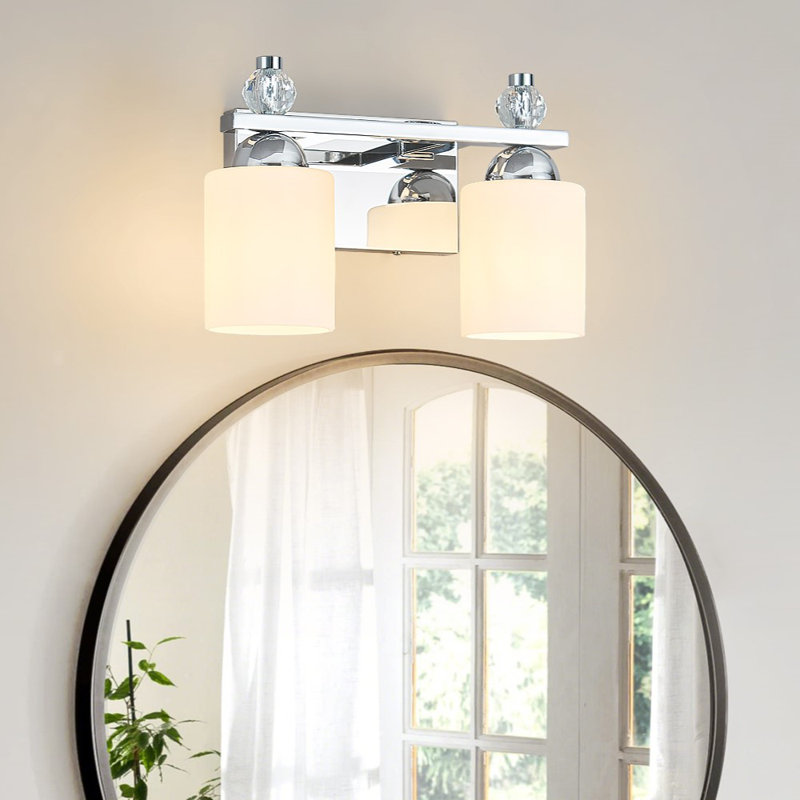 Luminaires de salle de bain Modern, Chrome chrome, Deux lumières
