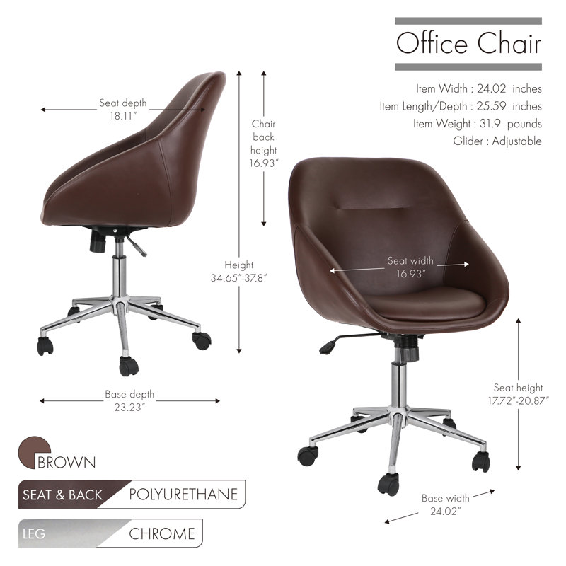 Office Chair, Brown