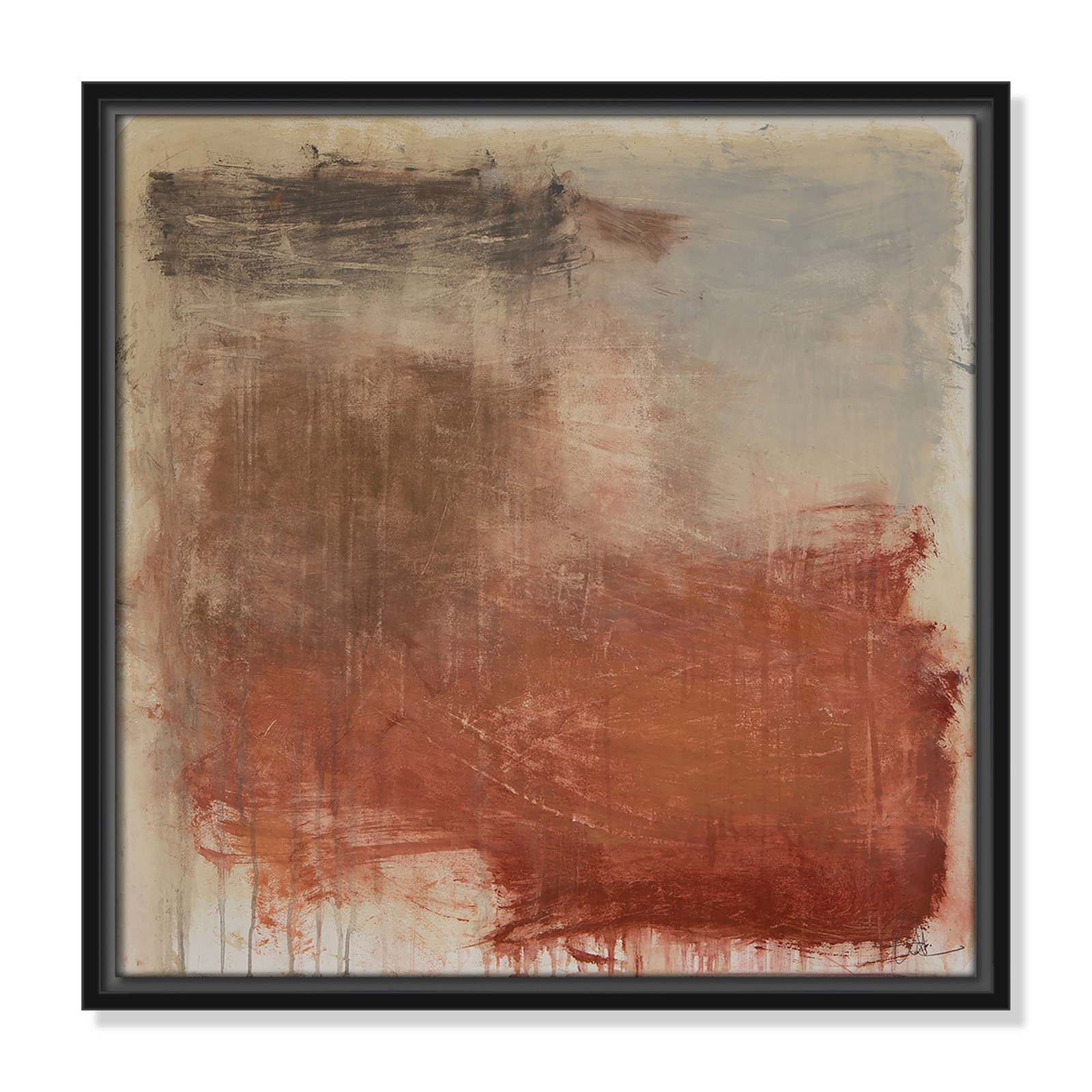 Colin "Autumn Over The Riviera" Print, 17.5" H x 17.5" W, Black