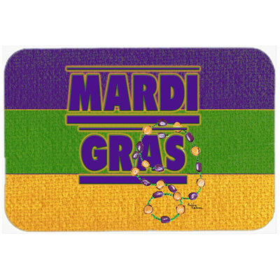 East Urban Home Mardi Gras Glass Cutting Board