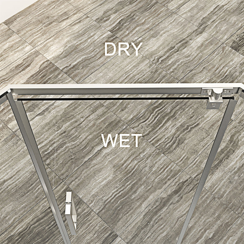 Semi-Frameless Neo-Angle Hinged Shower Door