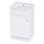 Meuble-lavabo 18 po avec lavabo, meuble-lavabo avec tablette de porte et tablette réglable, blanc-1680468937