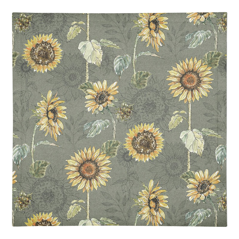 Almehdi Cotton Floral Square Napkin, Green