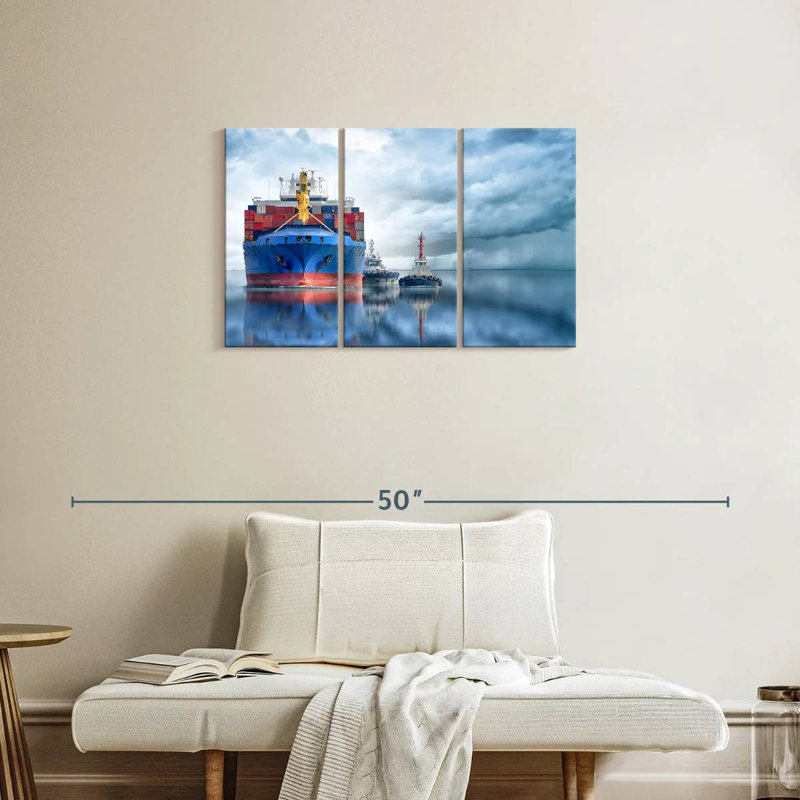 Mehar Container Cargo Ship, 20" H x 33" W