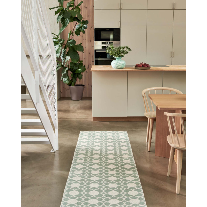 Rug ANYA Oregano 2.25 X 6.5 Ft, Misty Mint, Runner 2'3" x 9'10"