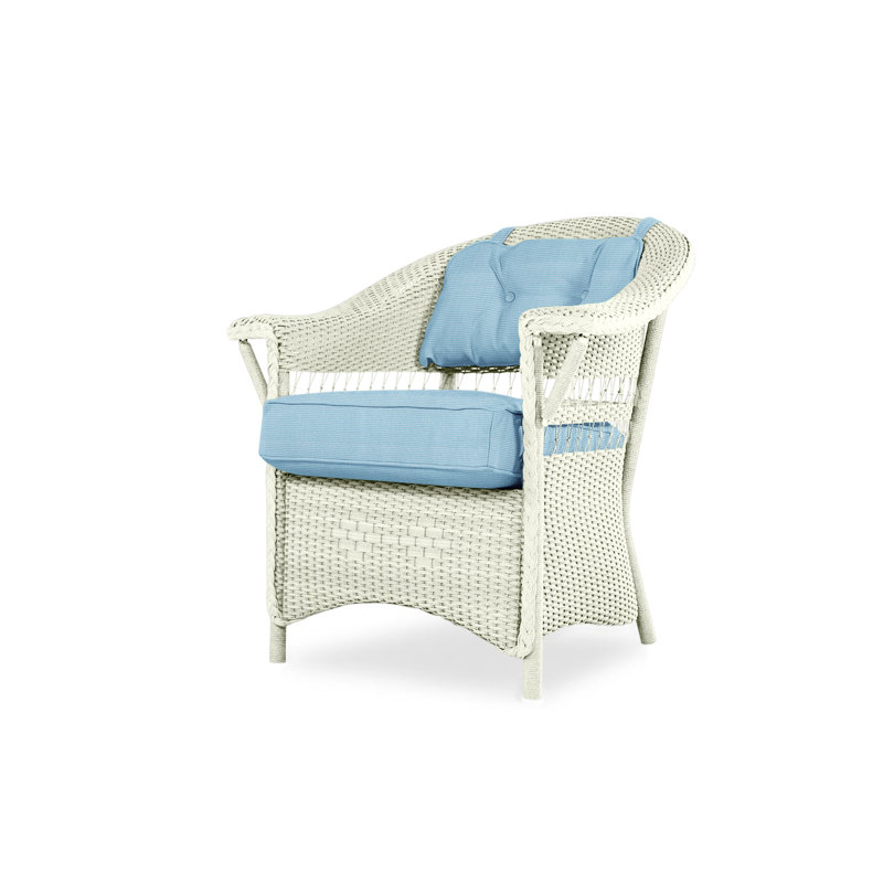 Nantucket Outdoor Dining Armchair, Sailcloth Seagull, Ivory
