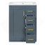 Meuble-lavabo bleu 24 po avec lavabo intégré en céramique, 3 tiroirs et 1 porte pour les petites et moyennes salles de bain-1328392212