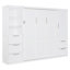Lit escamotable Murphy avec placard, tiroirs et tablettes