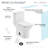 Carre One Piece Square Toilet Dual Flush