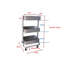 Lena 78.5cm H x 55cm W Storage Cart with Wheels-32040886