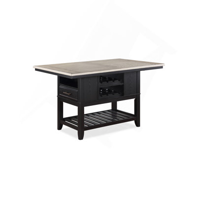 Table de salle à manger à hauteur de comptoir avec tiroirs de rangement
