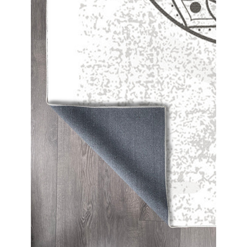 Tapis en coton Mandy, Rectangle 6 pi 7 po x 7 pi 10 po