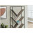 5-Tier Etagere Bookshelf with V-Shaped Slanted Shelves, Metal Frame-1928846904