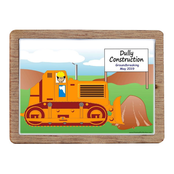 Printed Perfection Personalized Bulldozer Operator - Male Wooden Magnet ...