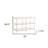 42" Clear and Gold Glass Mirrored Frame Console Table With Shelves