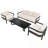 4-Piece Outdoor Sectional Set with sofa and two armchairs-1624587978
