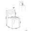 Set of 2 Garden Chairs LEFKADA Metal Light Beige-429593810