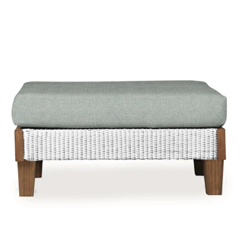 Catalina Outdoor Ottoman, Demo Stone, White