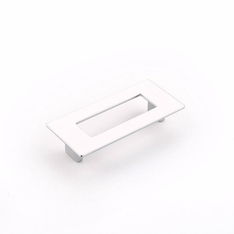 Finestrino Finger Pull, 3 3/4", Satin Nickel