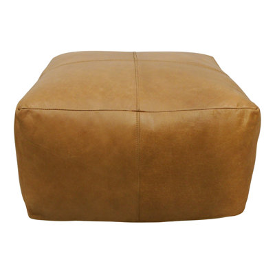 Leather Pouf