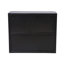 Rangement noir antique pour salle de bain, 2 miroirs, tablette ouverte, style Mid-Century moderne, portes d'armoire à miroir de 23,18 po de hauteur et 25,03 lb, compartiment en métal, hauteur contemporaine-1799000898