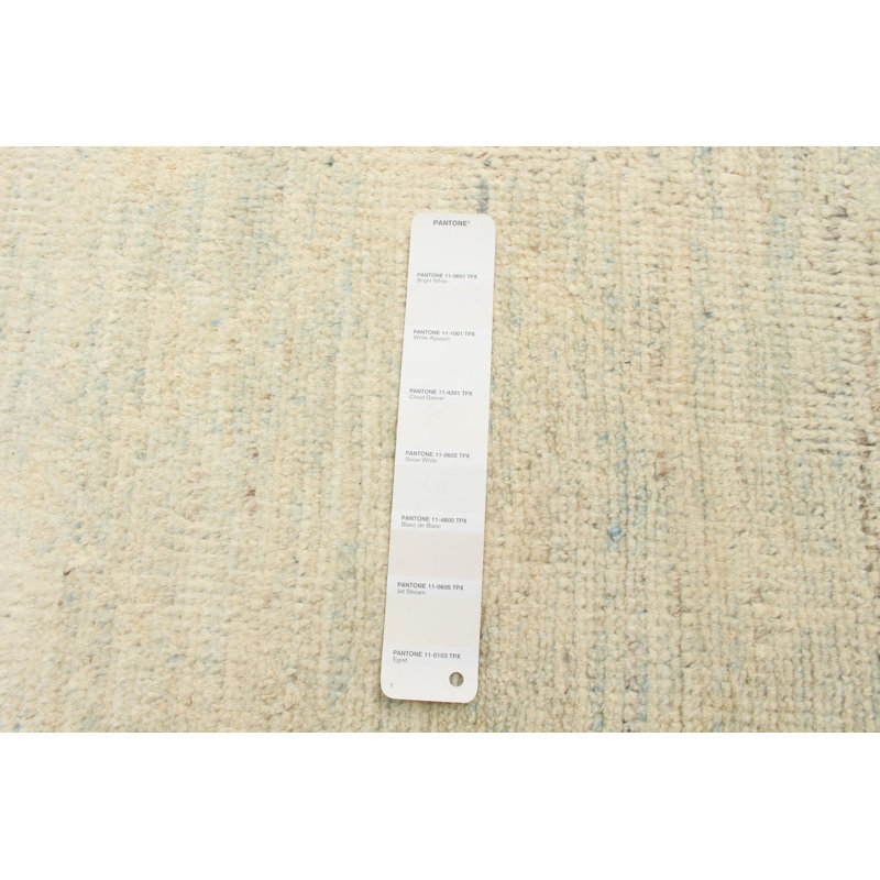 Marrakesh One-of-a-Kind 2'7" X 9'7" New Age Runner Wool Area Rug in Ivory
