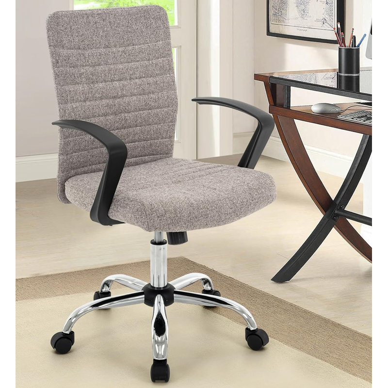 Ebern Designs High Back Ribbed Office Chair Ergonomically Designed With ...