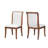 Elegant Curved Walnut Chairs