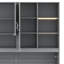 Lit escamotable avec armoire supérieure, tablettes, lit pliable peu encombrant avec éclairage et port USB-114311906