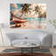 Coastal Beach Sunrise On The Beachy Scene Coastal Modern Large Glass-1618608655