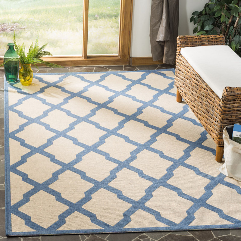 Ferrill 100 Performance Geometric Indoor/Outdoor Area Rug, Rectangle 8' x 10'