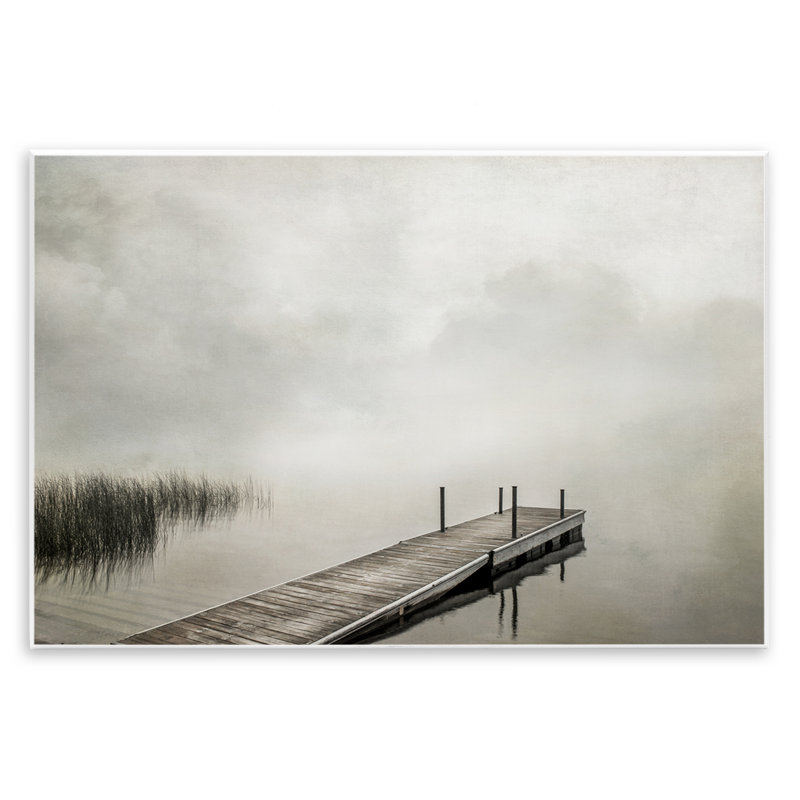 «Mysterious Foggy Lake Dock» par Peter Hawkins, H 10 po x l 15 po
