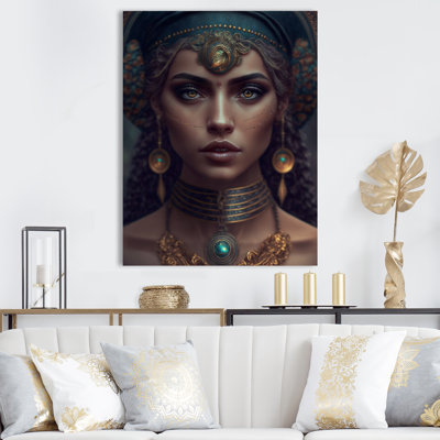 Eliu, femme bohémienne aux yeux bruns II sur toile