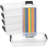 6 Pack Transparent Plastic Pencil Box With Locking Lid Stackable Office Supplies Storage Box