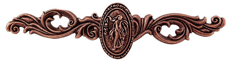 Poignée fantaisie Sforza 1,75 po, Cuivre antique