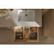 Malin By Studio McGee 60 in. Bathroom Vanity Cabinet With Sinks And Quartz Top
