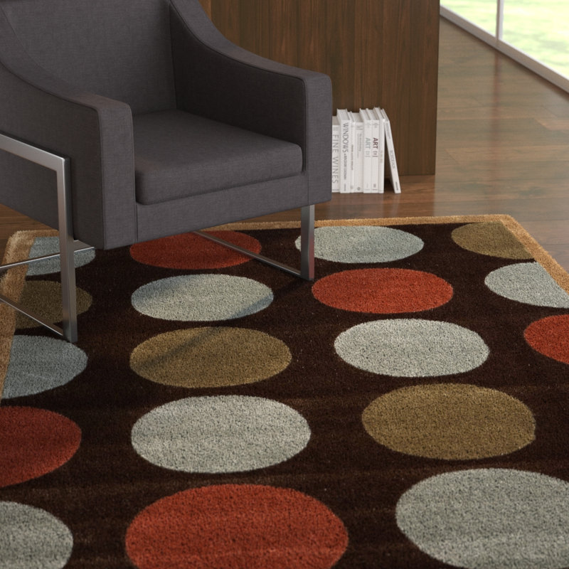 Equelle Handmade Rug Brown And Paleblue, Rectangle 8' x 10'