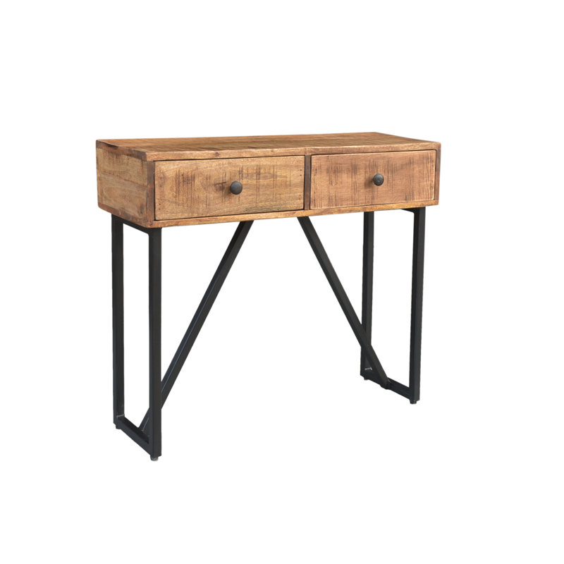 Aigul 36'' Solid Wood Top Console Table