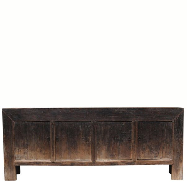 Vintage Distressed Reclaimed Wood Sideboard Cabinet 26