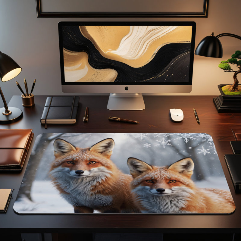 Polyester Desk Pad, 14.4x12.1