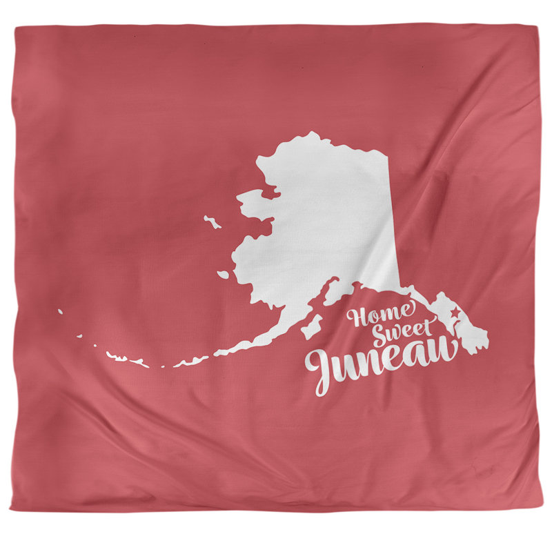 Housse de couette alaska Juneau, Housse de couette pour grand lit, Rouge