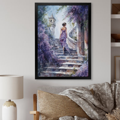 «Fashionable Girl Modeling I», impression sur toile