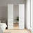 Elise Modular Wood Closet System with Mirror in White