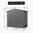 Outdoor Storage Shed 6.5'X 4.2', Metal Garden Shed For Bike, Trash Can, Tools, Lawn Mowers,Galvanized Steel Outdoor Storage Cabinet With Lockable Door For Backyard, Patio, Lawn-123283215-123283218