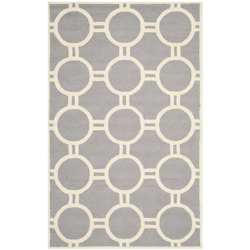 Cambridge Hand Tufted Wool Geometric Rug, Rectangle 6' x 9'